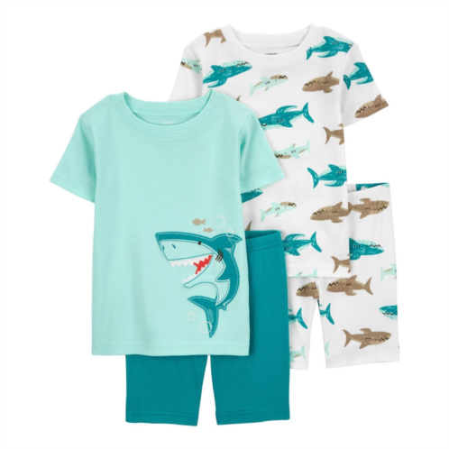 Baby & Toddler Boy Carters 4-Piece Shark Print Shirts & Shorts Pajama Set