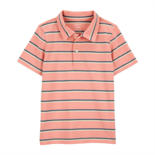 Toddler Boy Carters Striped Jersey Polo