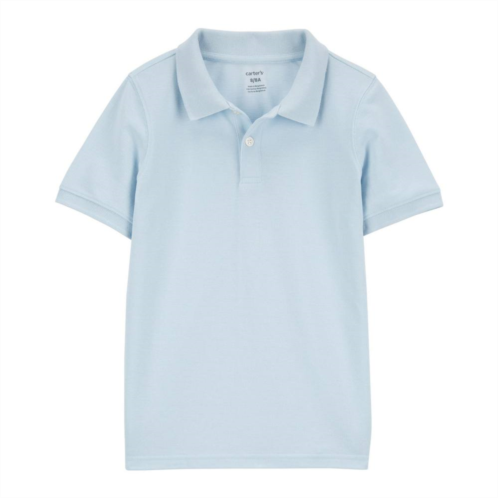 Boys 4-14 Carters Ribbed Collar Polo Shirt