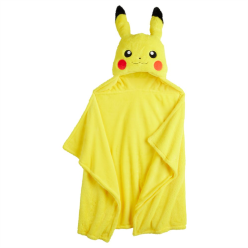 Licensed Character Pokemon Pikachu Hooded Throw Blanket