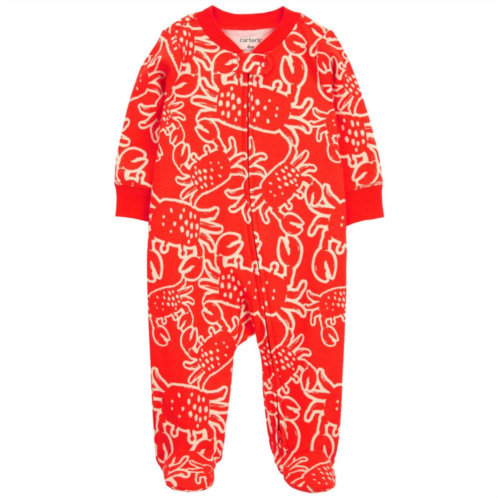 Baby Boy Carters Crab Sleep & Play Pajamas