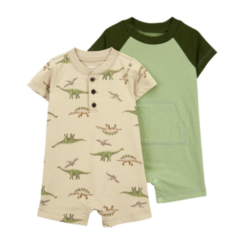 Baby Boy Carters 2-Pack Dino Bodysuits