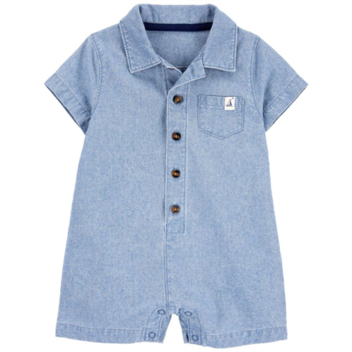 Baby Boy Carters Chambray Romper