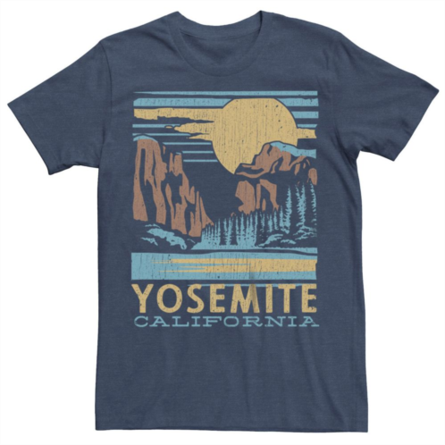 Generic Mens Yosemite California Forest Landscape Box Graphic Tee