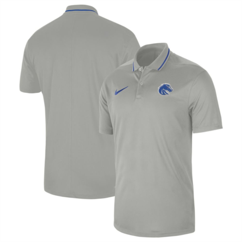Mens Nike Gray Boise State Broncos 2023 Sideline Coaches Performance Polo