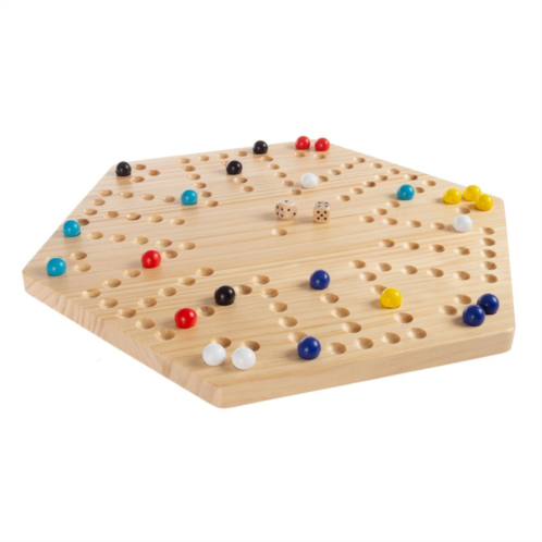 Hey! Play! 6-Player Wooden Strategic Thinking Game