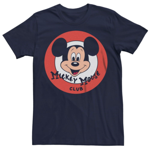 Licensed Character Disney 100 Mens Vintage Mickey Mouse Club Icon Tee