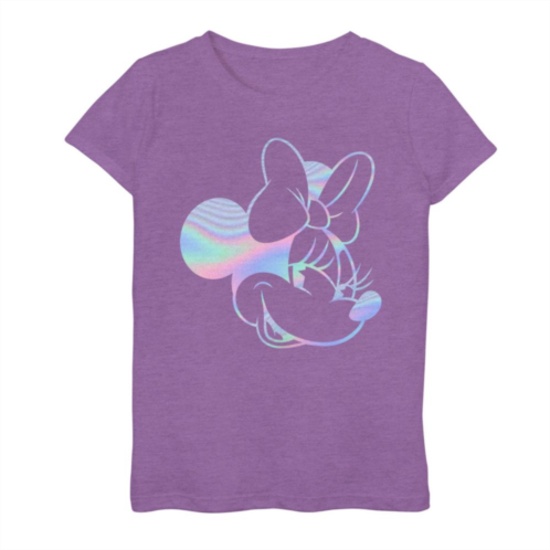 Licensed Character Disneys Minnie Mouse Girls Holographic Classic Tee