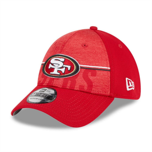 Mens New Era Scarlet San Francisco 49ers 2023 NFL Training Camp 39THIRTY Flex Fit Hat