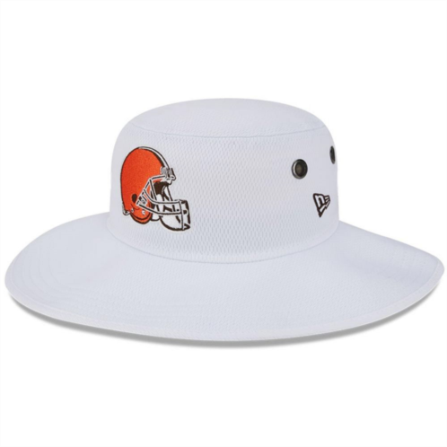 Mens New Era White Cleveland Browns 2023 NFL Training Camp Panama Bucket Hat