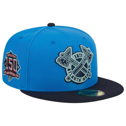 Mens New Era Royal Atlanta Braves 59FIFTY Fitted Hat