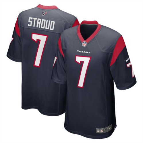 Nitro USA Mens Nike C.J. Stroud Navy Houston Texans 2023 NFL Draft First Round Pick Game Jersey