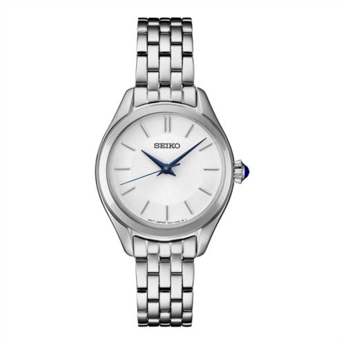 Seiko Womens Essentials Stainless Steel Quartz White Dial Watch - SUR537