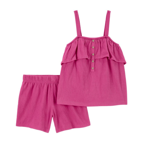 Girls 4-8 Carters 2-Piece Crinkle Jersey Outfit Set