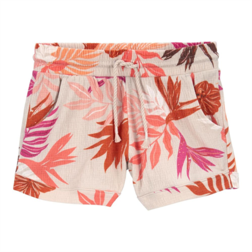 Girls 4-14 Carters Floral Pull-On French Terry Shorts
