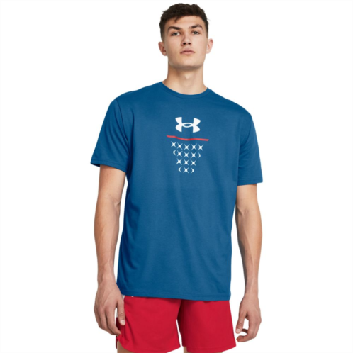 Mens Under Armour Basketball Net Icon Short Sleeve Graphic Tee