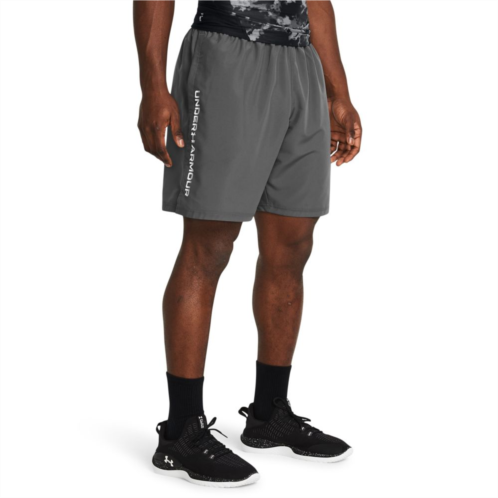 Mens Under Armour 8.25-in. Woven Wordmark Shorts