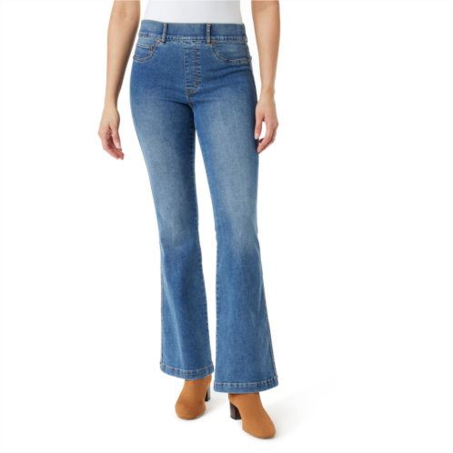 Petite Gloria Vanderbilt Shape Effect Pull-On Flare Jeans