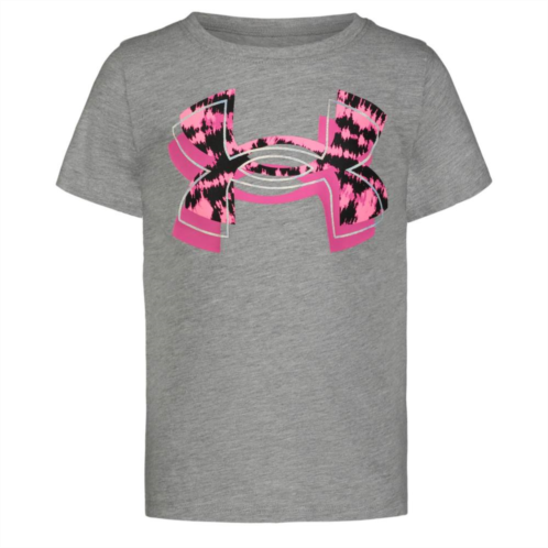 Toddler Girl Under Armour Layered Logo Short Sleeve Graphic Tee