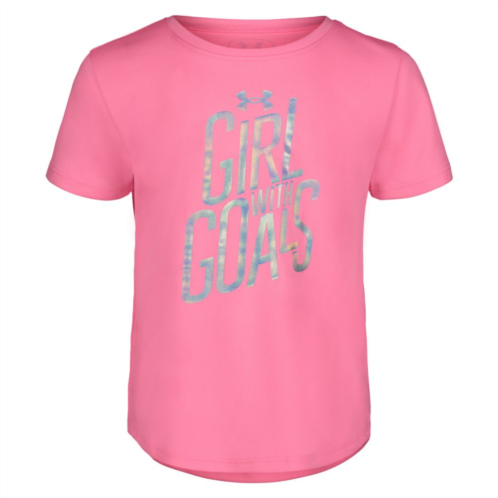 Toddler Girl Under Armour Girl With Goals Short Sleeve Graphic Tee