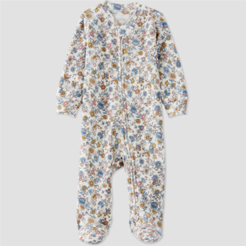 Baby Girl Little Planet by Carters Organic Cotton Floral Sleep & Play Pajamas