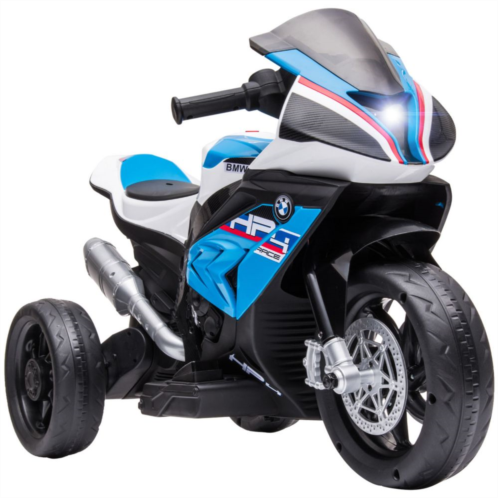 Aosom Licensed BMW HP4 Multi-Terrain Kids Motorcycle Ride-on Toy for Toddlers and Ages 1.5 to 5, Off-Road Battery-Operated Ride-on Vehicle, Mini Motorbike for Kids, Blue