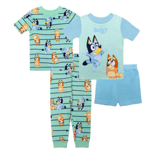 Licensed Character Toddler Boy Bluey Ruff 4-Piece Pajama Set