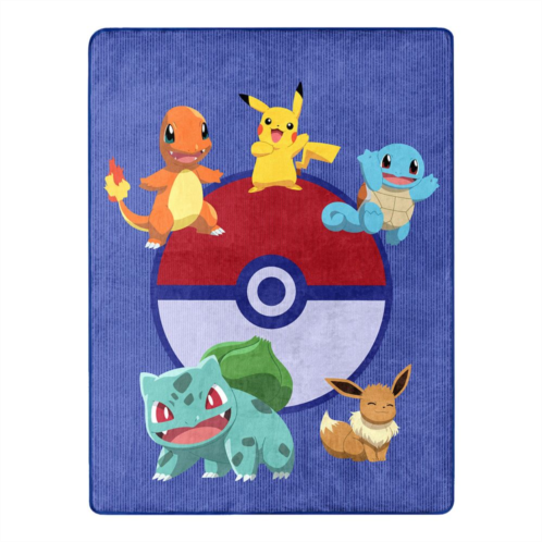 Licensed Character Pokemon Friendly Wave Silk Touch Throw Blanket
