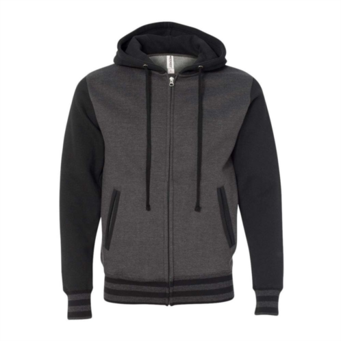 Independent Trading Co. Heavyweight Varsity Full-zip Hooded Sweatshirt