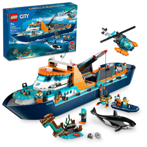 LEGO City Arctic Explorer Ship Floatable Building Toy Set 60368 (815 Pieces)