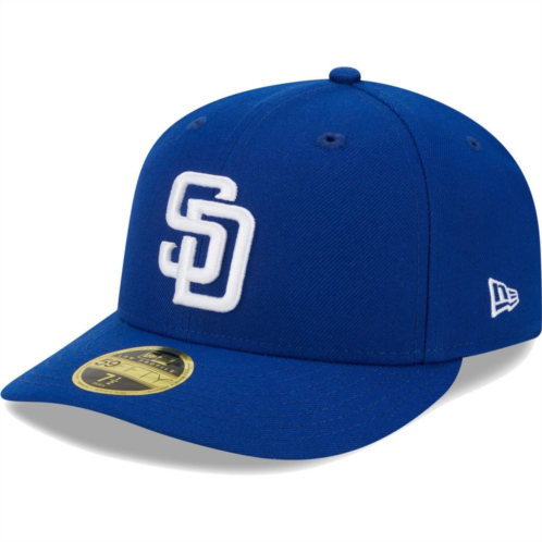 Mens New Era Royal San Diego Padres White LogoLow Profile 59FIFTY Fitted Hat