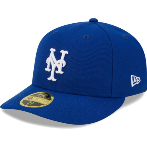 Mens New Era Royal New York Mets White LogoALow Profile 59FIFTY Fitted Hat