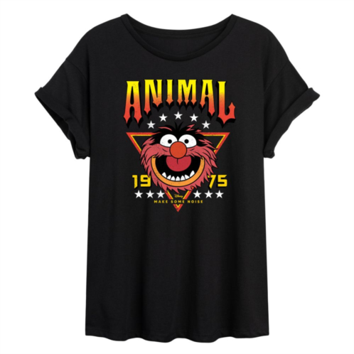 Licensed Character Disneys The Muppets Juniors Animal Band Flowy Tee