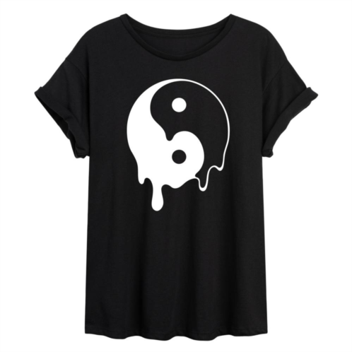 Licensed Character Juniors Melty Yin Yang Flowy Graphic Tee