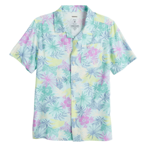 Boys 8-20 Sonoma Goods For Life Adaptive Easy Dressing Short Sleeve Button-Up Shirt