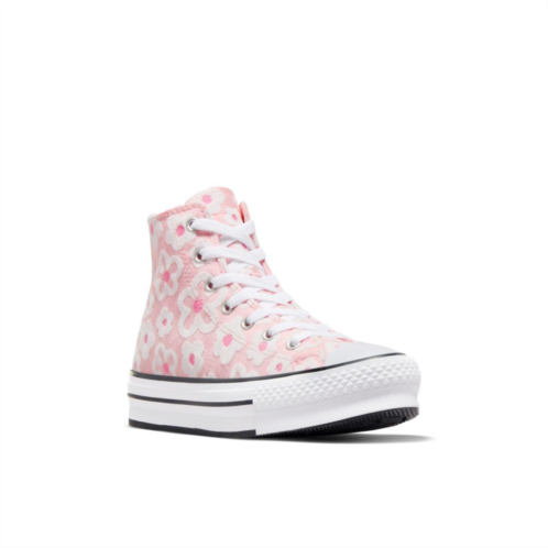 Converse Chuck Taylor All Star Big Kid Girls Polka Doodle Hi-Top Lift Platform Sneakers