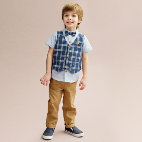 Toddler Boy Little Lad Shirt, Pants & Bowtie Set