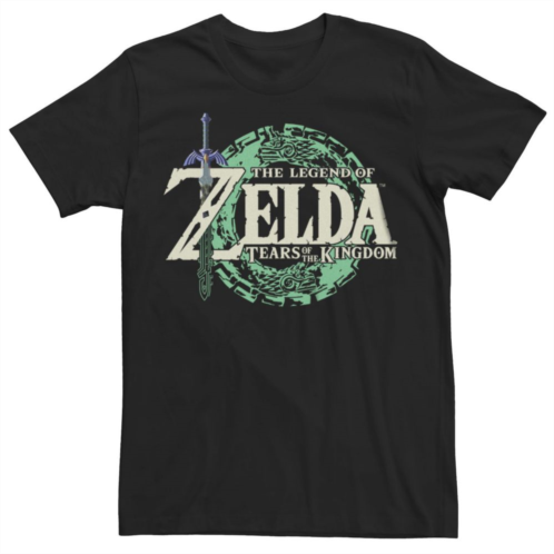 Licensed Character Big & Tall Nintendo Legend of Zelda: Tears of the Kingdom Master Sword Logo Graphic Tee