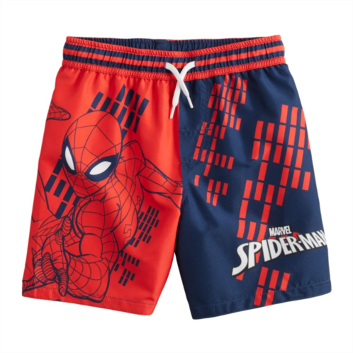 Licensed Character Boys 4-14 Marvel Spider-Man Swim Trunks