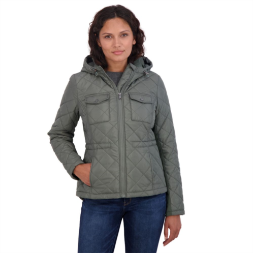 Womens Sebby Hooded Quilted Jacket