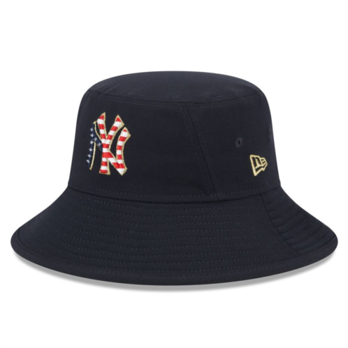 Mens New Era Navy New York Yankees 2023 Fourth of July Bucket Hat
