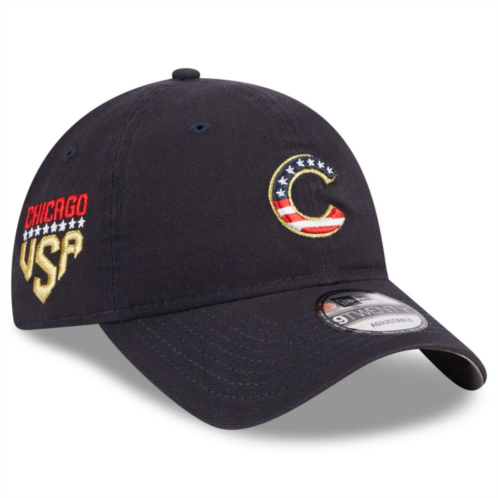 Womens New Era Navy Chicago Cubs 2023 Fourth of July 9TWENTY Adjustable Hat