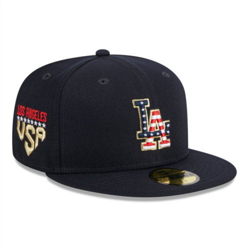 Mens New Era Navy Los Angeles Dodgers 2023 Fourth of July 59FIFTY Fitted Hat