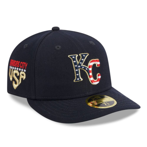 Mens New Era Navy Kansas City Royals 2023 Fourth of July Low Profile 59FIFTY Fitted Hat