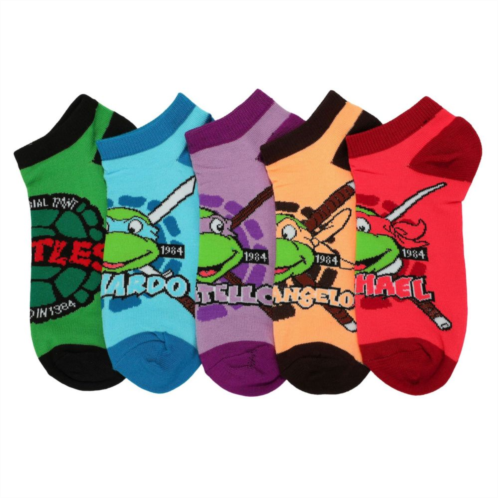 Womens Nickelodeon Teenage Mutant Ninja Turtles Team 5-Pack Ankle Socks