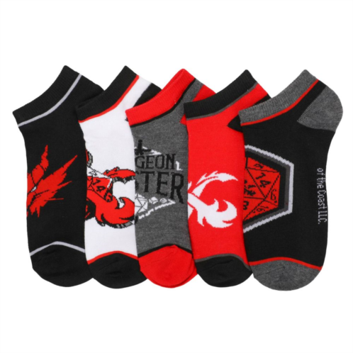 Licensed Character Womens Dungeons & Dragons 5-Pack Ankle Socks