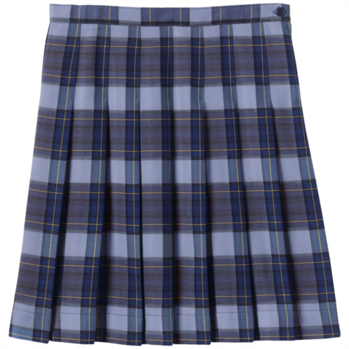 Girls 4-16 Lands End School Uniform Below the Knee Plaid Pleated Skirt