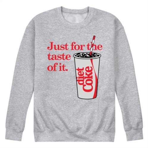 Licensed Character Mens Diet Coke Just For Taste of It Fleece Sweatshirt