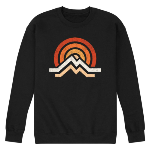 Licensed Character Mens Simple Mountains Fleece Sweatshirt