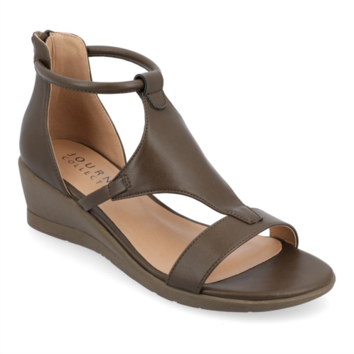 Journee Collection Trayle Womens Wedge Sandals